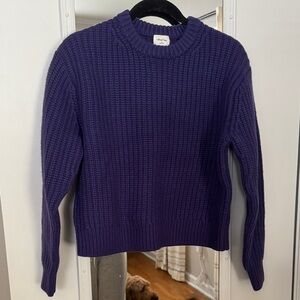 Wilfred Deep Purple Crew Neck Sweater